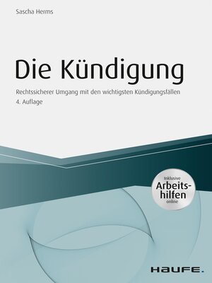 cover image of Die Kündigung--inkl. Arbeitshilfen online